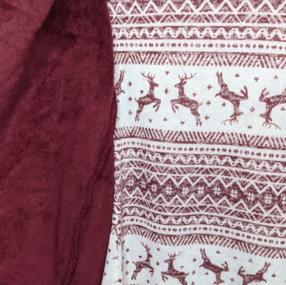 NWT Wallflower Women's Red Long Sleeve Shirt with Matching Vest 🍁 Size S - Picture 11 of 12